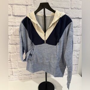 Splendid Blue and Cream Hoodie XS